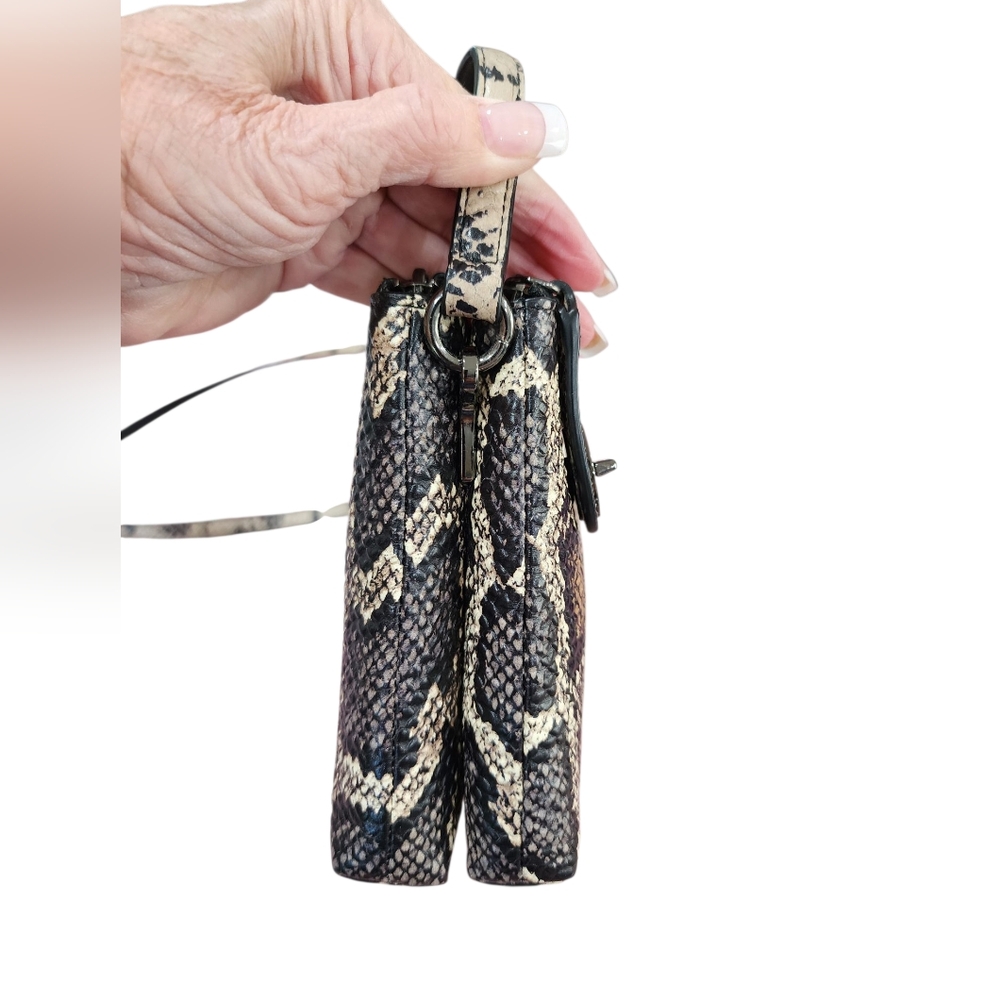COACH Crosby Pieced Exotic Python Embossed Leather Crossbody Bag 37172 NWT - Picture 4 of 16